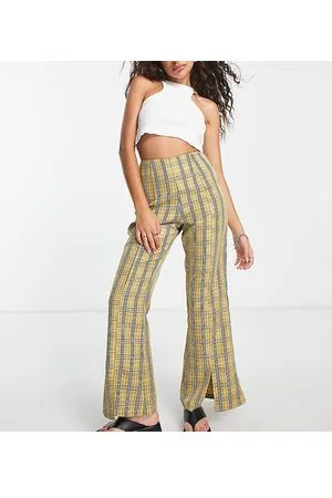 Urban Threads Tailored trousers in neutral check