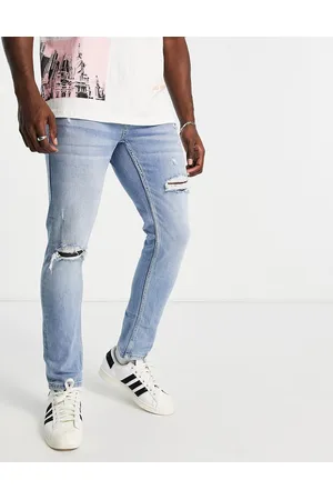 Pull&Bear Men's' Blue Super Skinny Jeans