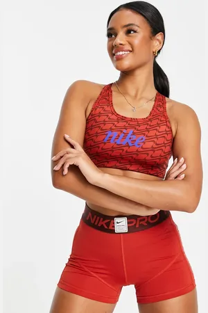 Nike Icon Clash Swoosh AOP graphic medium support sports bra in
