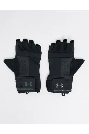 Mens Under Armour black Training Gloves