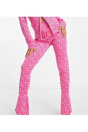 Simmi London Simmi Petite skinny flare co-ord in geo print