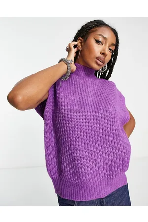 Noisy May Exclusive high neck sleeveless jumper in