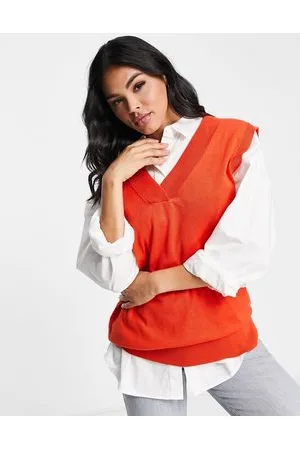 Threadbare Knitted v neck vest in