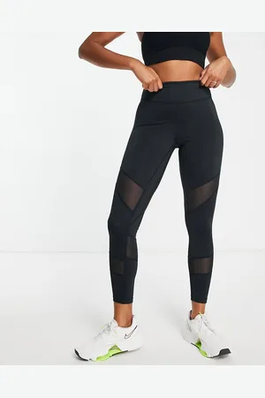 Urban Threads Sports leggings with mesh panels in