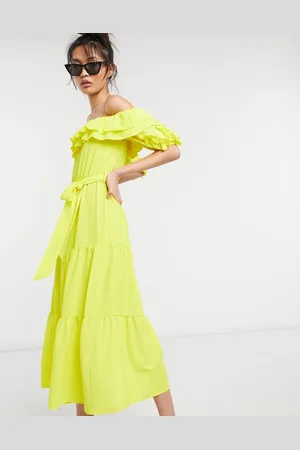 River Island Bardot midi dress in