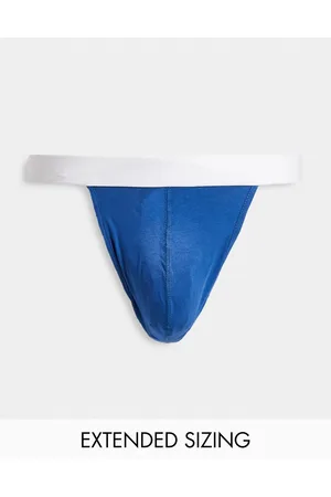 ASOS 2 Pack Tie Side Thong in Blue for Men