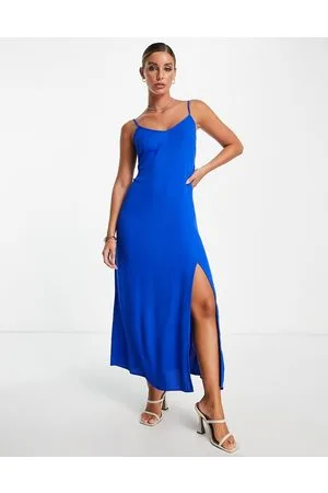 & OTHER STORIES Midi cami dress with tie back detail in