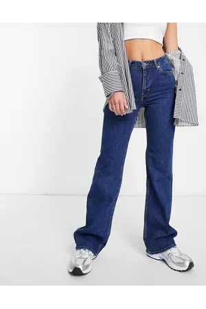 Weekday frayed waist jeans in blue