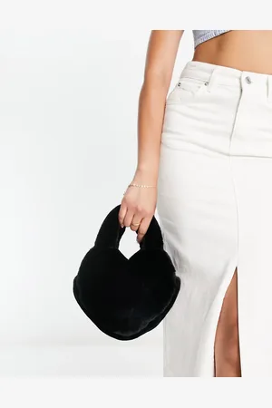 Skinnydip Heart mini bag in faux fur