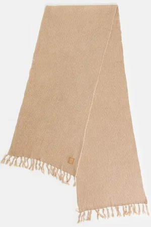 Bolongaro Fringe scarf in stone
