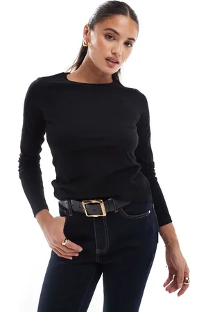 ASOS Ultimate slim fit t-shirt with long sleeves in cotton in