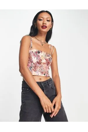 River Island Corset crop top in