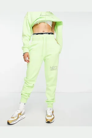 Nike Swoosh graphic joggers in lime