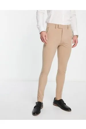 ASOS Super skinny mix and match suit trousers in beige