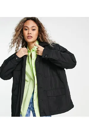 Collusion parka clearance jacket in black