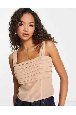 Abercrombie & Fitch Sheer babydoll top in