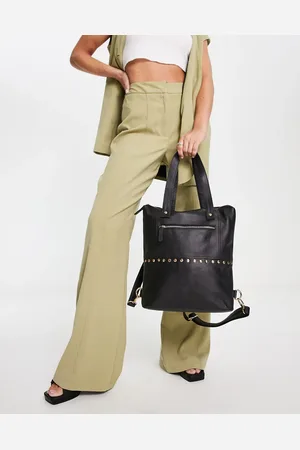 Bolongaro Leather stud detail tote in