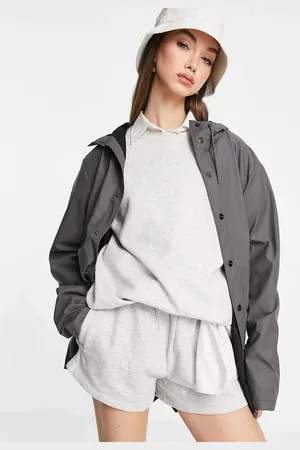 Rains 12010 jacket in charcoal