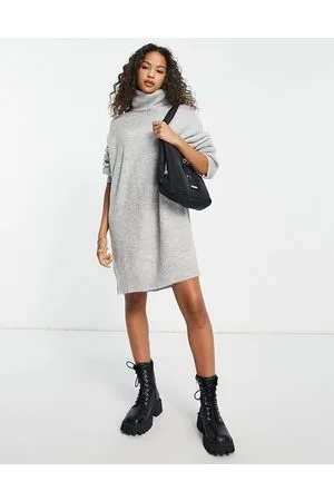 Stradivarius High neck knit dress in