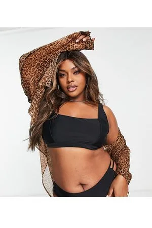 Ivory Rose Curve mix & match crop bikini top in