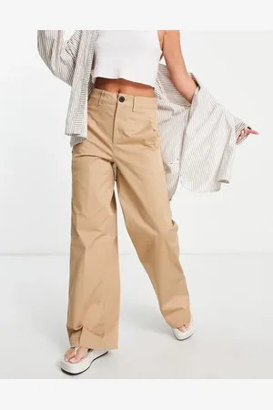 Bershka Straight leg chino in camel