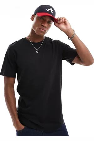JACK & JONES Essentials longline t-shirt with curve hem in