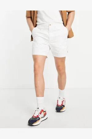 Ralph Lauren Prepster icon logo twill shorts in off