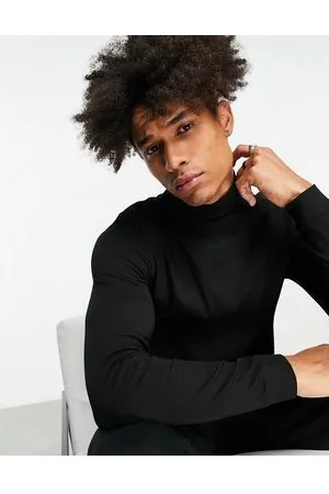 Topman black store turtleneck