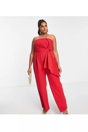 Forever New Bandeau bow drape jumpsuit in