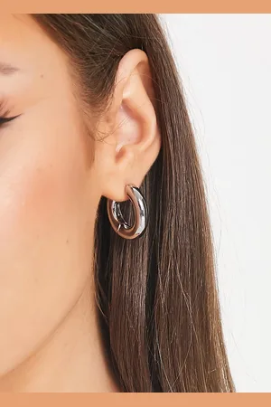 ASOS Plated 20mm hinge hoop earrings