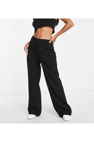 ASOS DESIGN kick flare pants in black