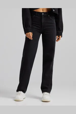 Bershka High waisted dad jean in