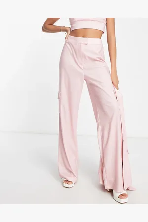 Miss Selfridge Wide leg trouser co-ord in glitter