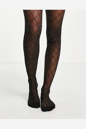Pretty Polly Sparkle large diamond detail tights in