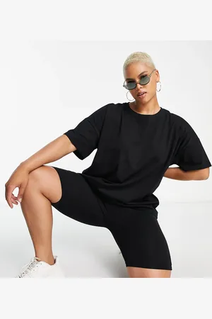 Threadbare Plus Chloe shorts and oversized t-shirt co-ord in