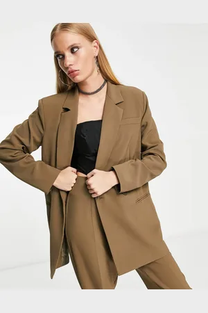 ONLY Tailored blazer co-ord in mocha