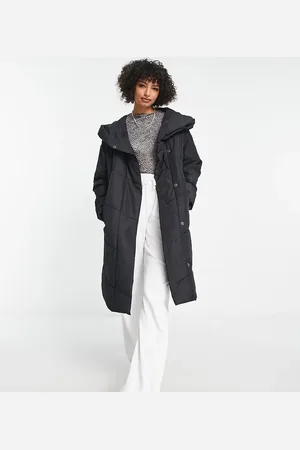 Noisy May Longline padded coat with hood in