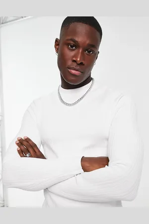 River Island Muscle fit crew jumper in