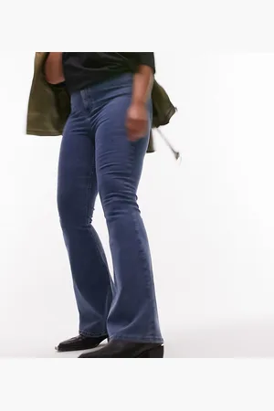 Topshop Joni flare jeans in mid