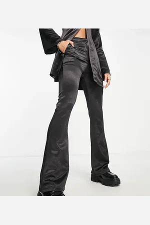 Reclaimed Satin trouser in black