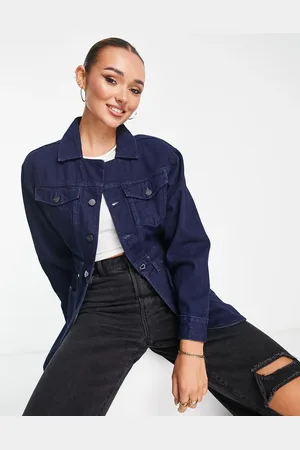 Wåven Tailored denim blazer co-ord in dark indigo