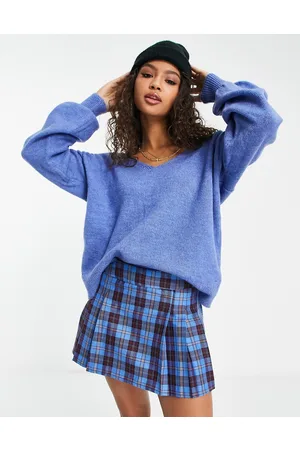Y.A.S Y.A.S. Emmy deep v-neck soft knit jumper in