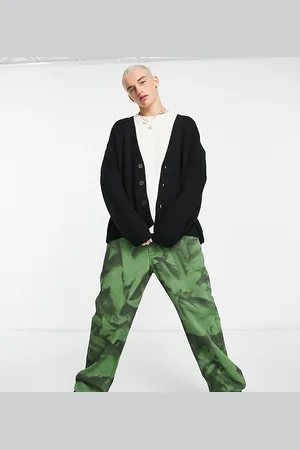 COLLUSION Fisherman knitted cardigan in