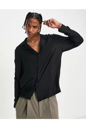 Sheer Shirts in the color black for Men on sale | FASHIOLA.in