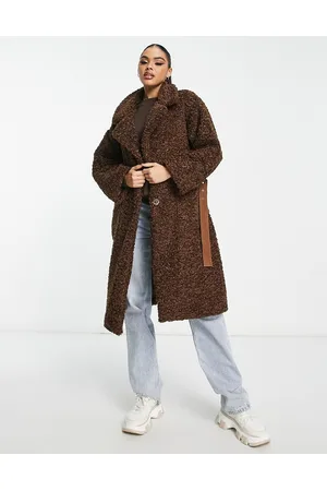 Camel Longline Teddy Coat | Gini London | SilkFred