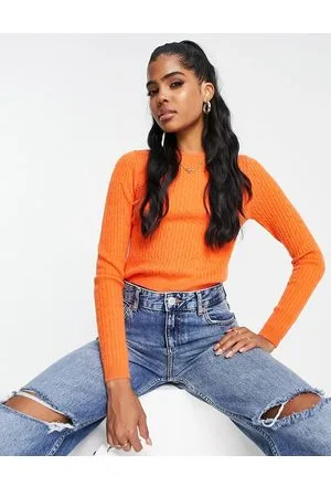 ASOS Cropped jumper in mini cable stitch in