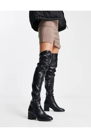 Urban Revivo Over the knee boot in faux leather