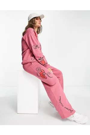 Damson Madder Cotton doodle joggers co-ord in washed