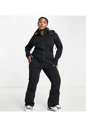 ASOS 4505 ski belted ski suit with skinny leg and hood