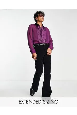 Sheer Shirts in the color purple for Men on sale | FASHIOLA.in